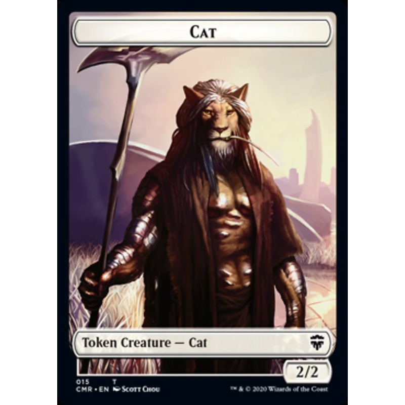 Cat // Soldier Double-Sided Token [Commander Legends Tokens]