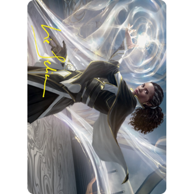 Clever Lumimancer Art Card (Gold-Stamped Signature) [Strixhaven: School of Mages Art Series]