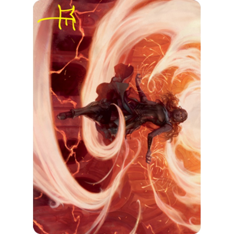 Crackle with Power Art Card (Gold-Stamped Signature) [Strixhaven: School of Mages Art Series]