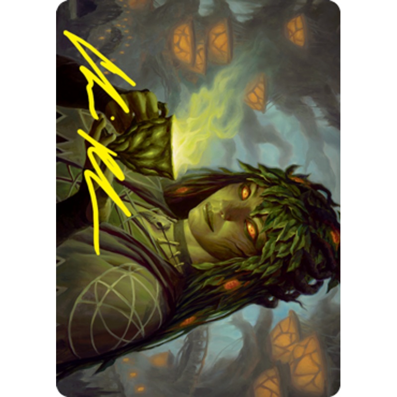 Dina, Soul Steeper Art Card (Gold-Stamped Signature) [Strixhaven: School of Mages Art Series]