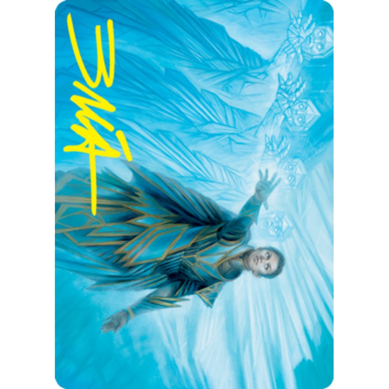 Echoing Equation Art Card (Gold-Stamped Signature) [Strixhaven: School of Mages Art Series]