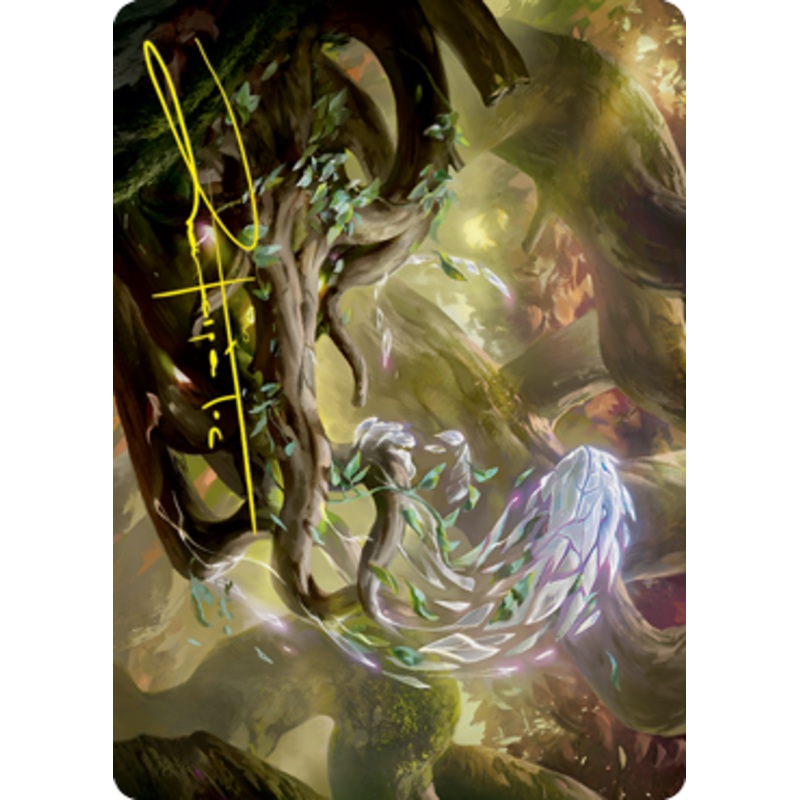 Emergent Sequence Art Card (Gold-Stamped Signature) [Strixhaven: School of Mages Art Series]