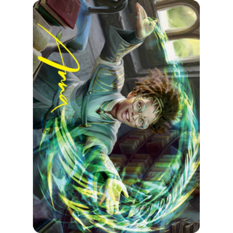 Eureka Moment Art Card (Gold-Stamped Signature) [Strixhaven: School of Mages Art Series]
