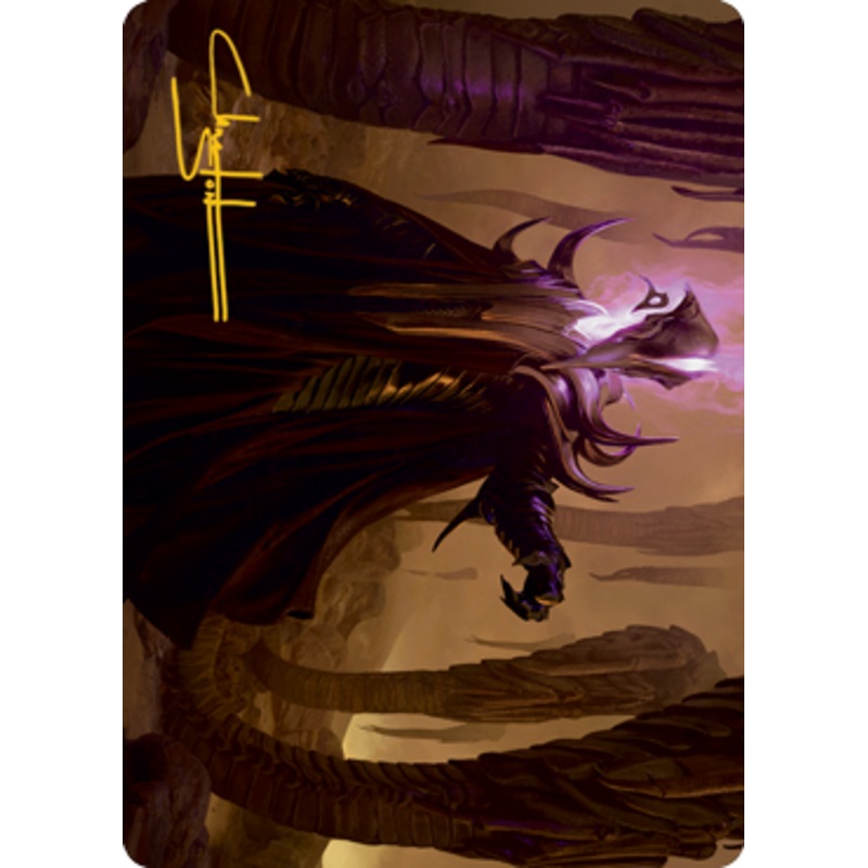 Extus, Oriq Overlord Art Card (Gold-Stamped Signature) [Strixhaven: School of Mages Art Series]