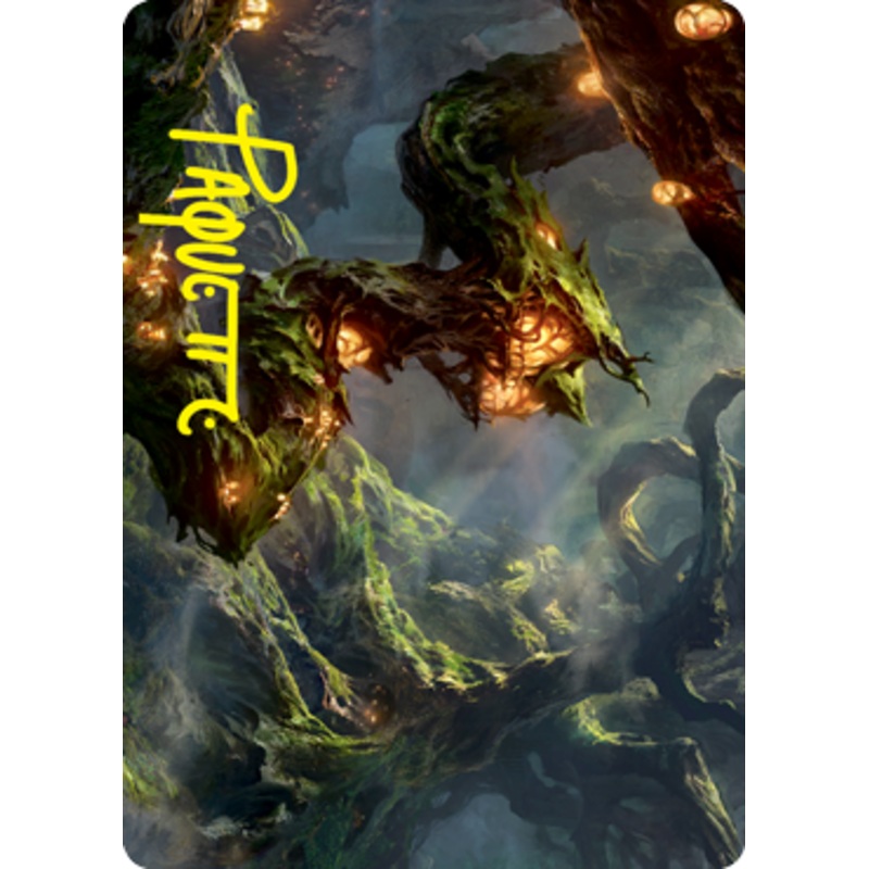 Forest Art Card (Gold-Stamped Signature) [Strixhaven: School of Mages Art Series]