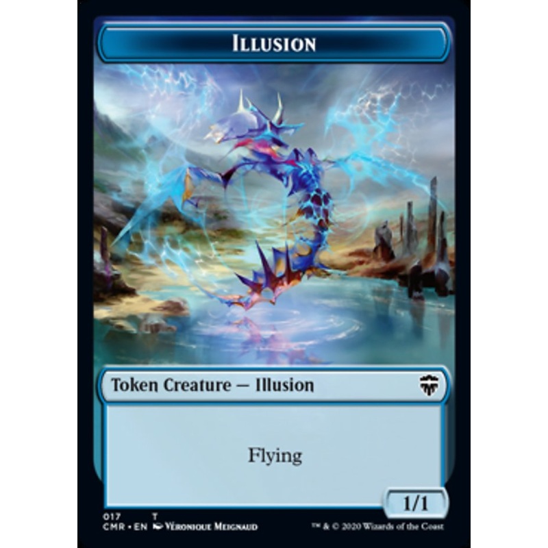 Illusion // Saproling Double-Sided Token [Commander Legends Tokens]
