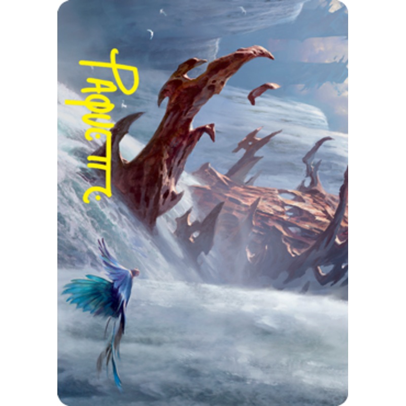 Island Art Card (Gold-Stamped Signature) [Strixhaven: School of Mages Art Series]