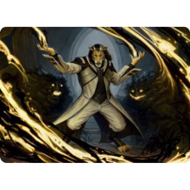 Leonin Lightscribe Art Card [Strixhaven: School of Mages Art Series]