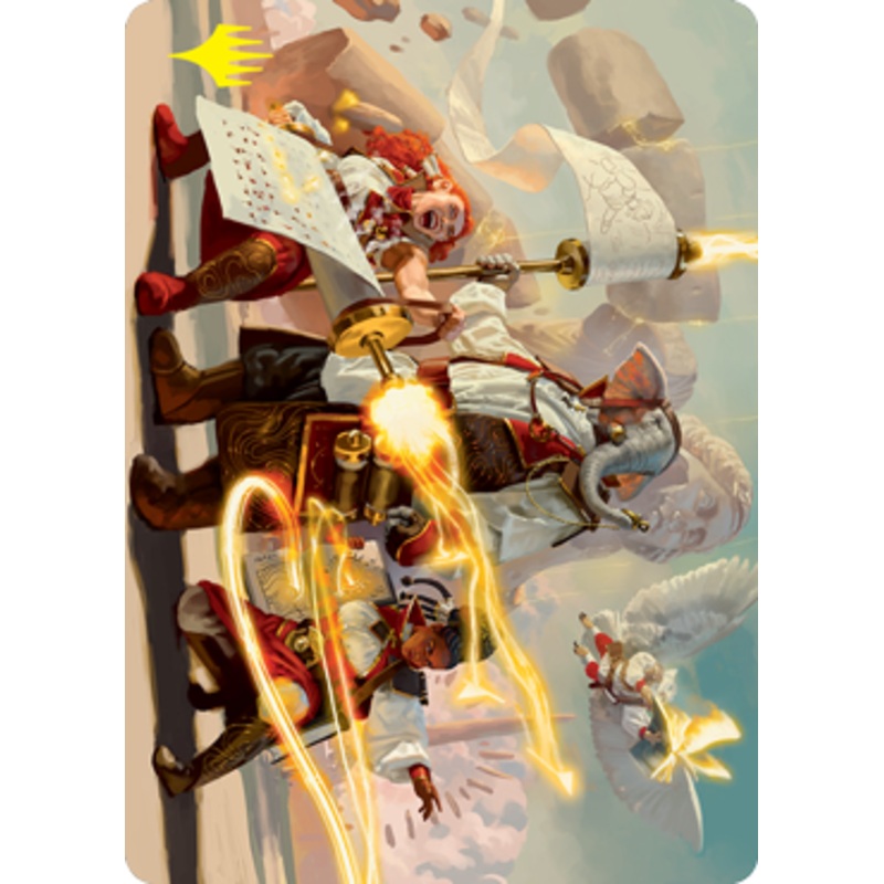 Lorehold Command Art Card (Gold-Stamped Signature) [Strixhaven: School of Mages Art Series]