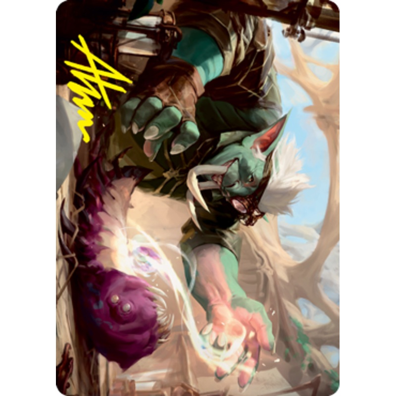 Novice Dissector Art Card (Gold-Stamped Signature) [Strixhaven: School of Mages Art Series]
