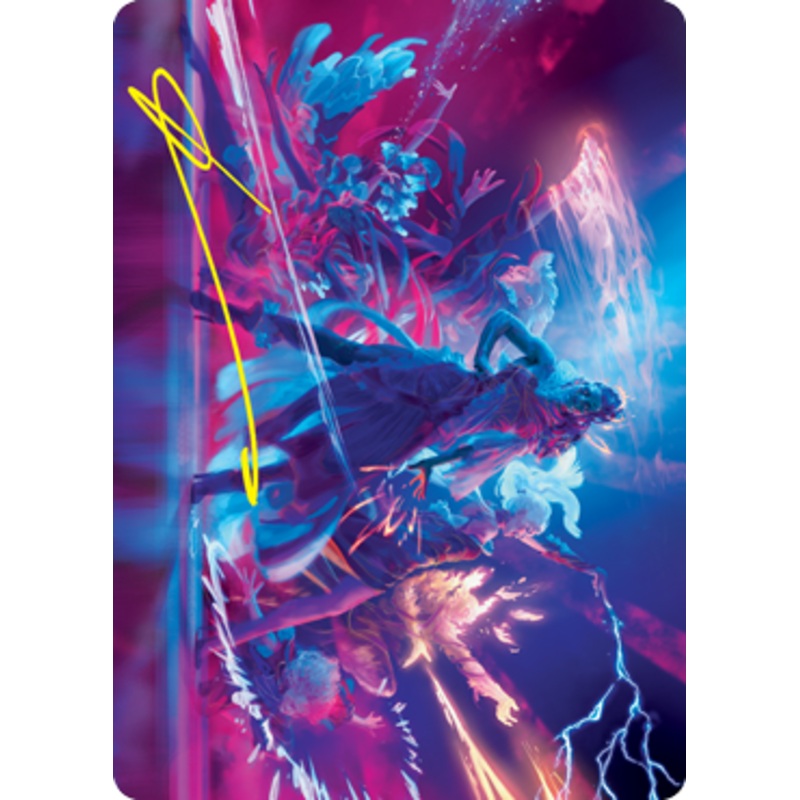 Prismari Command Art Card (Gold-Stamped Signature) [Strixhaven: School of Mages Art Series]