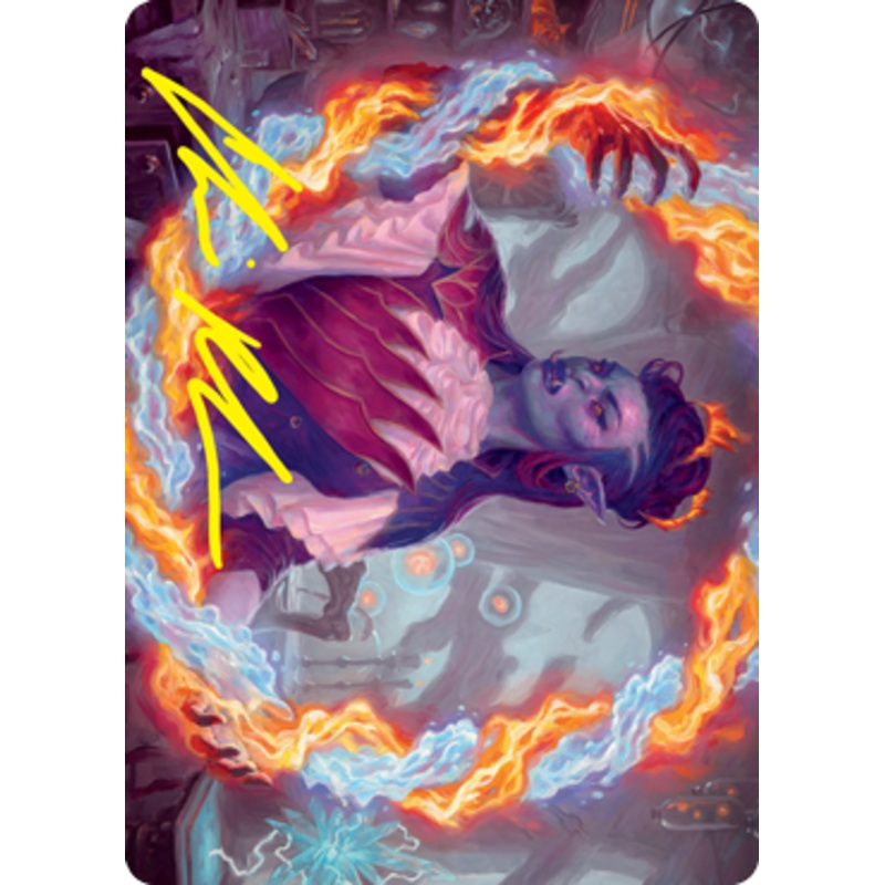 Rootha, Mercurial Artist Art Card (Gold-Stamped Signature) [Strixhaven: School of Mages Art Series]