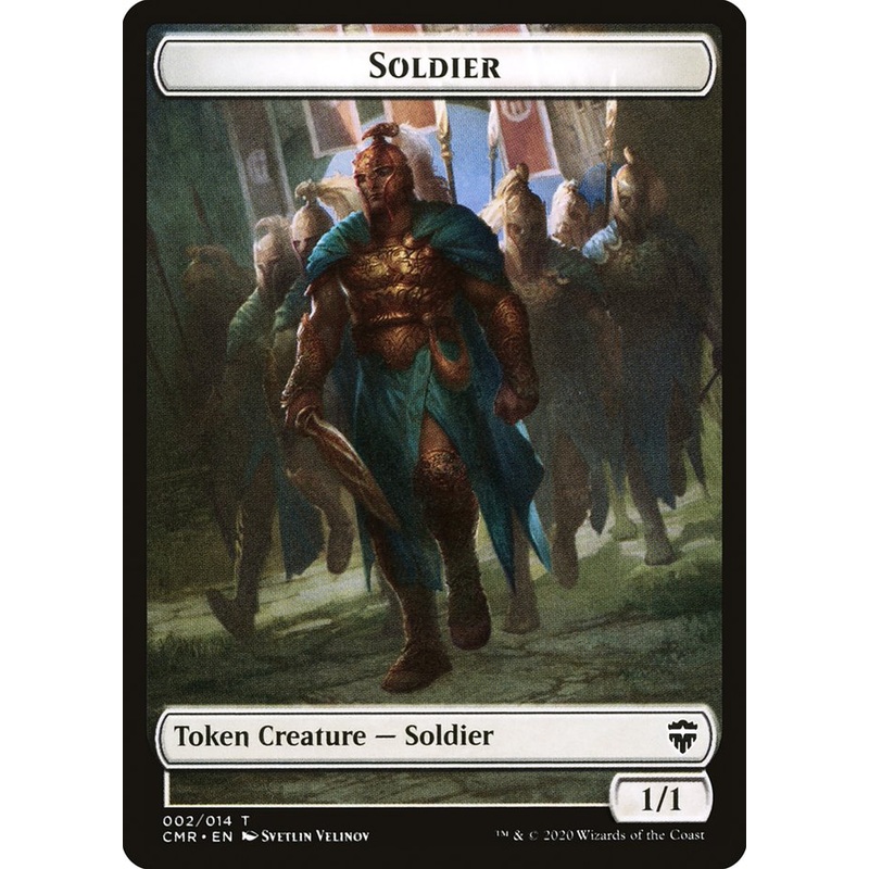 Soldier // Zombie Double-Sided Token [Commander Legends Tokens]