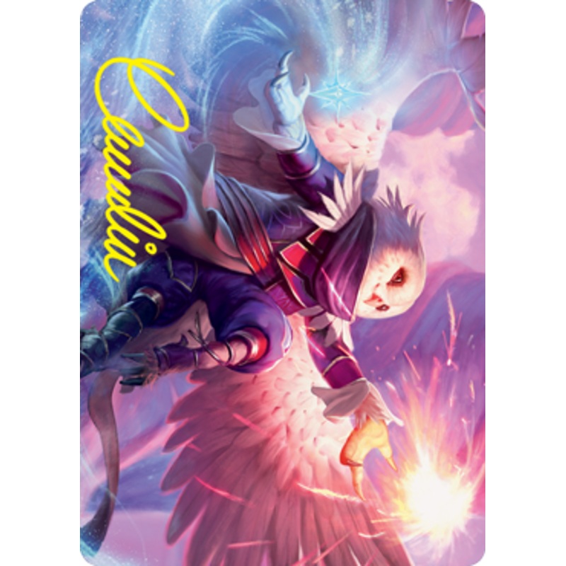 Spectacle Mage Art Card (Gold-Stamped Signature) [Strixhaven: School of Mages Art Series]
