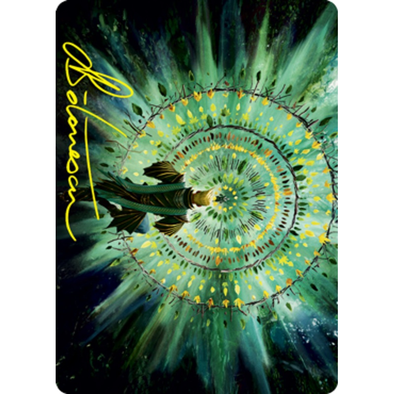 Verdant Mastery Art Card (Gold-Stamped Signature) [Strixhaven: School of Mages Art Series]
