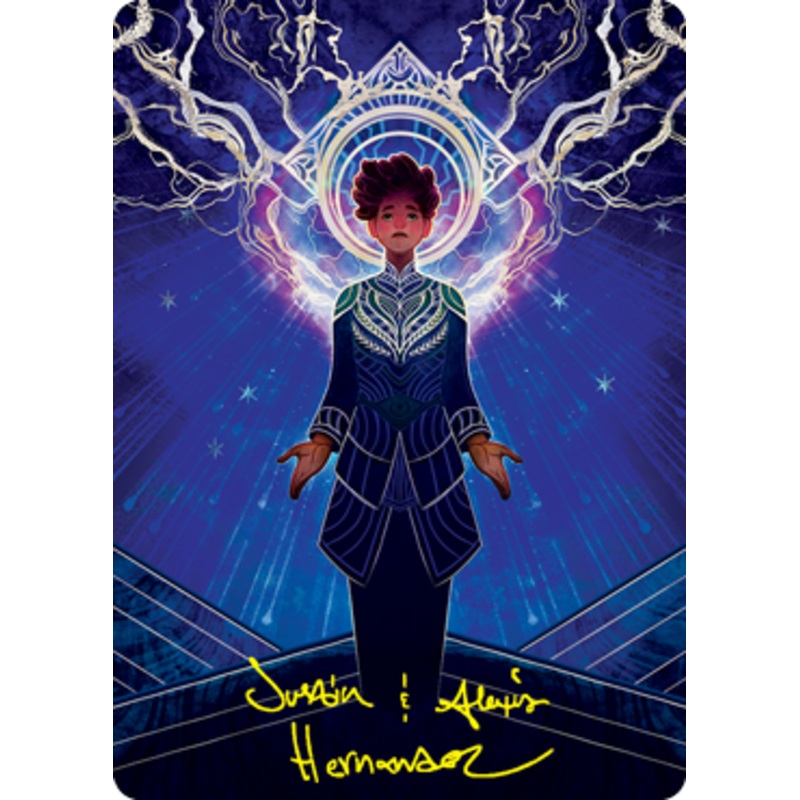 Brainstorm Art Card (Gold-Stamped Signature) [Strixhaven: School of Mages Art Series]