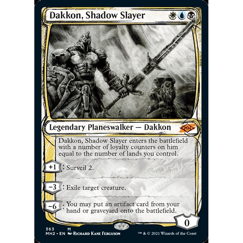 Dakkon, Shadow Slayer (Sketch) [Modern Horizons 2]