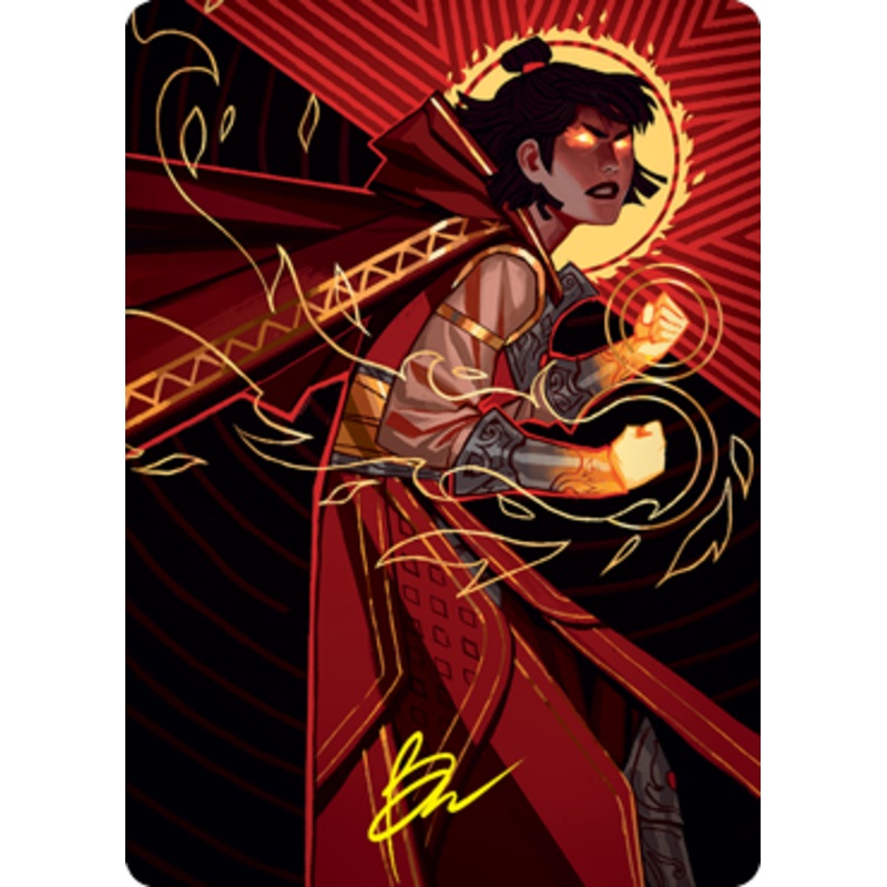 Infuriate Art Card (Gold-Stamped Signature) [Strixhaven: School of Mages Art Series]