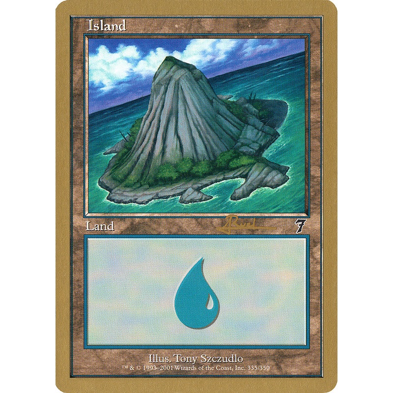 Island (ar335) (Antoine Ruel) [World Championship Decks 2001]