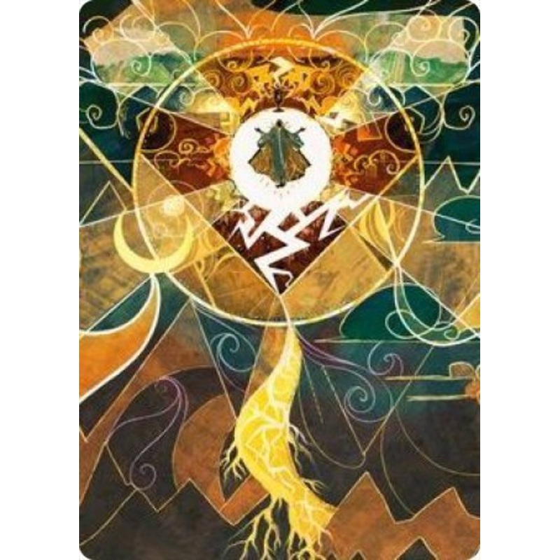 Lightning Bolt Art Card [Strixhaven: School of Mages Art Series]
