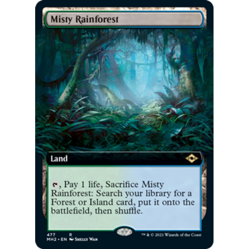 Misty Rainforest (Extended Art) [Modern Horizons 2]