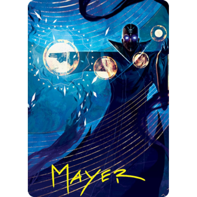 Negate Art Card (Gold-Stamped Signature) [Strixhaven: School of Mages Art Series]