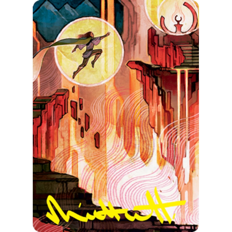 Thrill of Possibility Art Card (Gold-Stamped Signature) [Strixhaven: School of Mages Art Series]