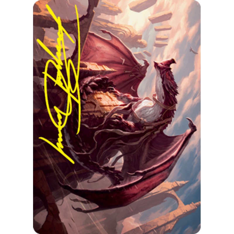 Velomachus Lorehold Art Card (Gold-Stamped Signature) [Strixhaven: School of Mages Art Series]