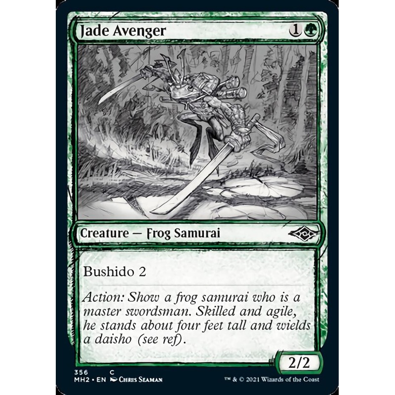 Jade Avenger (Sketch) [Modern Horizons 2]