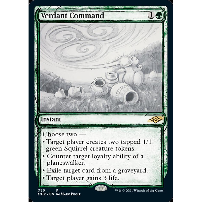 Verdant Command (Sketch) [Modern Horizons 2]