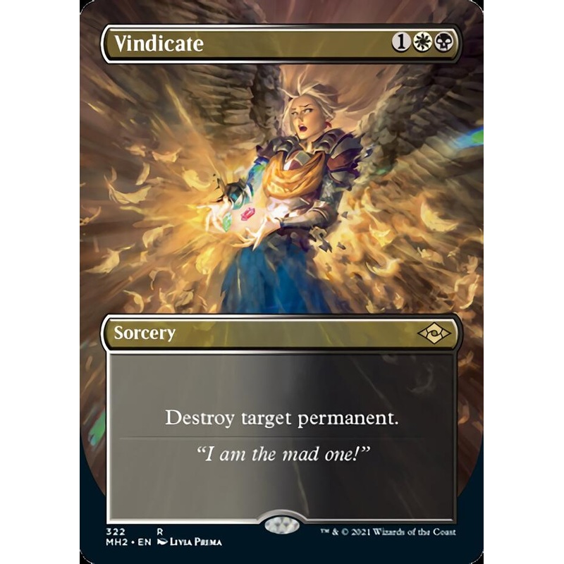 Vindicate (Borderless Alternate Art) [Modern Horizons 2]
