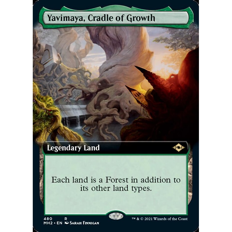 Yavimaya, Cradle of Growth (Extended Art) [Modern Horizons 2]
