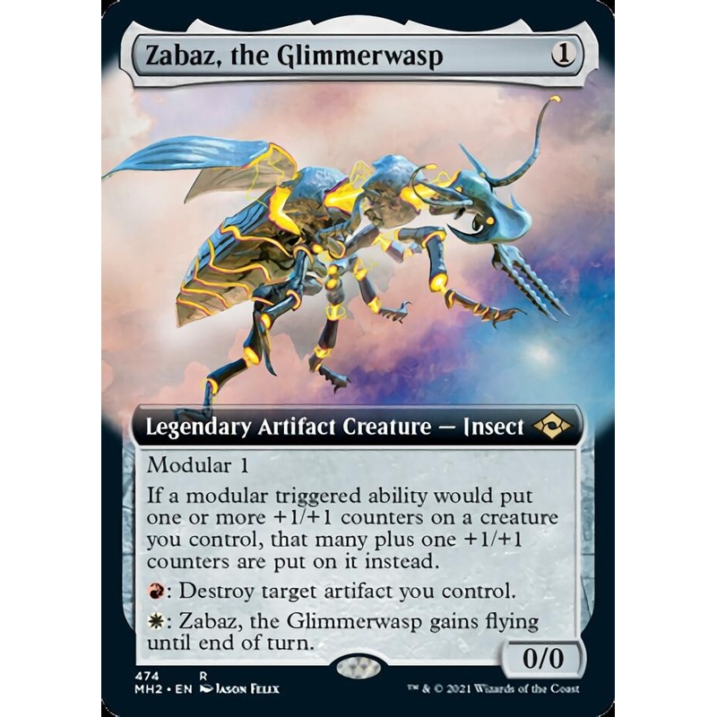 Zabaz, the Glimmerwasp (Extended Art) [Modern Horizons 2]