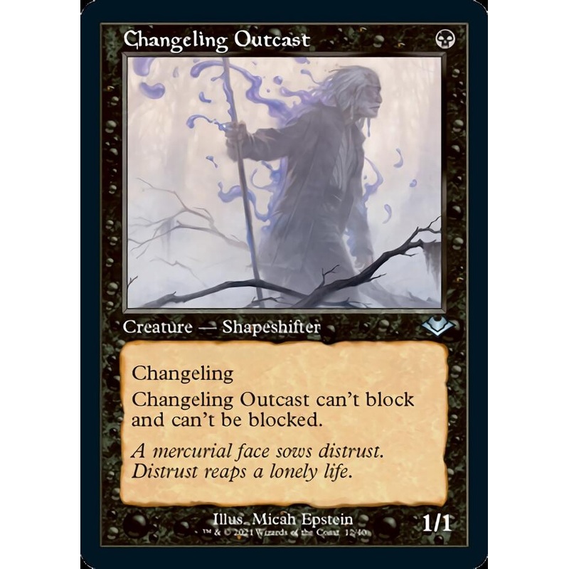 Changeling Outcast (Retro Foil Etched) [Modern Horizons]