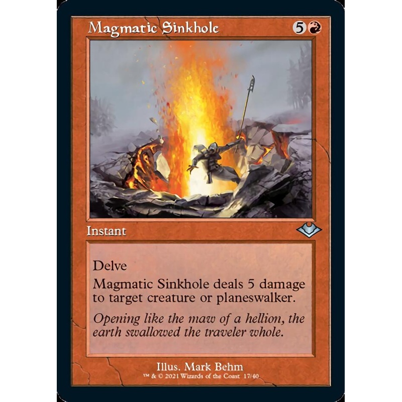 Magmatic Sinkhole (Retro Foil Etched) [Modern Horizons]