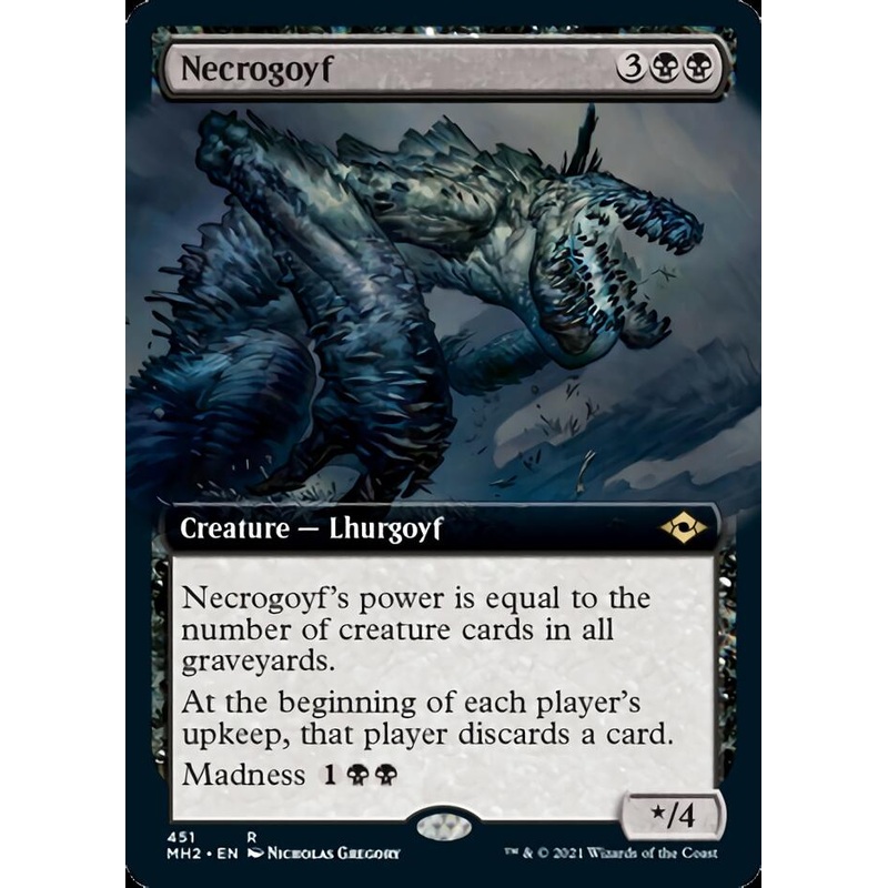 Necrogoyf (Extended Art) [Modern Horizons 2]