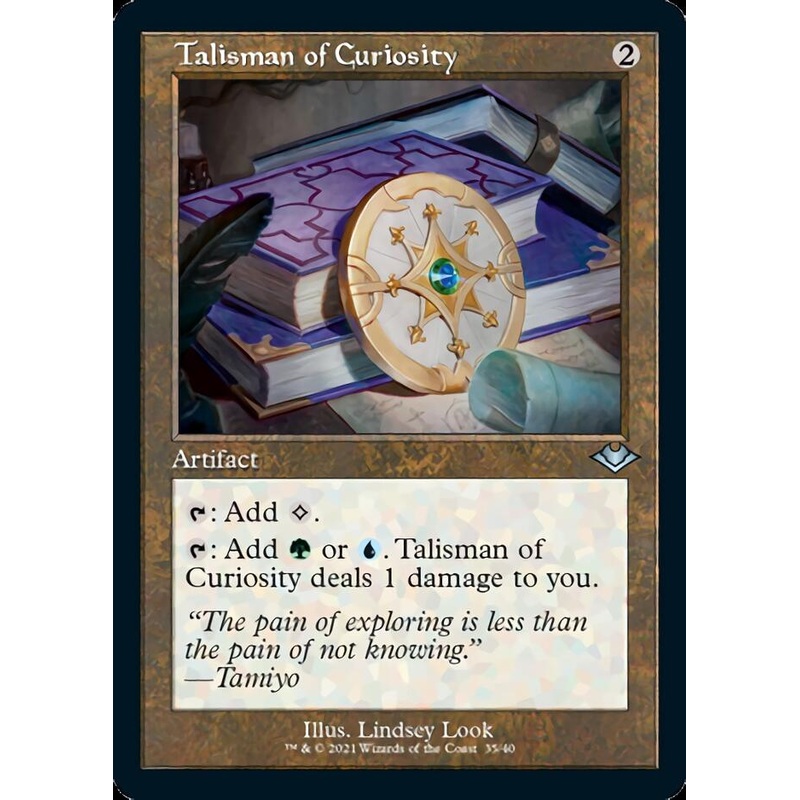 Talisman of Curiosity (Retro Foil Etched) [Modern Horizons]