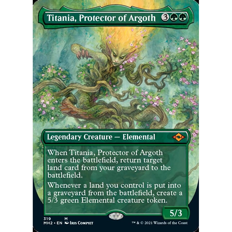 Titania, Protector of Argoth (Borderless Alternate Art) [Modern Horizons 2]