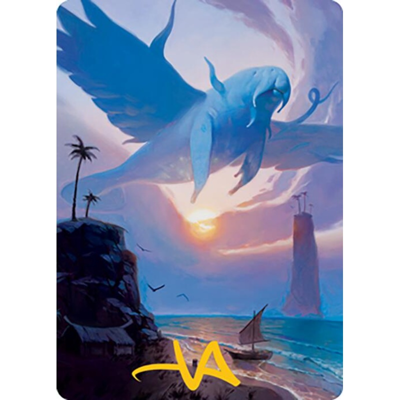 Aeromoeba Art Card (Gold-Stamped Signature) [Modern Horizons 2 Art Series]