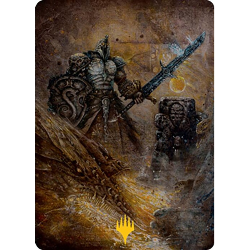 Dakkon, Shadow Slayer Art Card (48) (Gold-Stamped Signature) [Modern Horizons 2 Art Series]