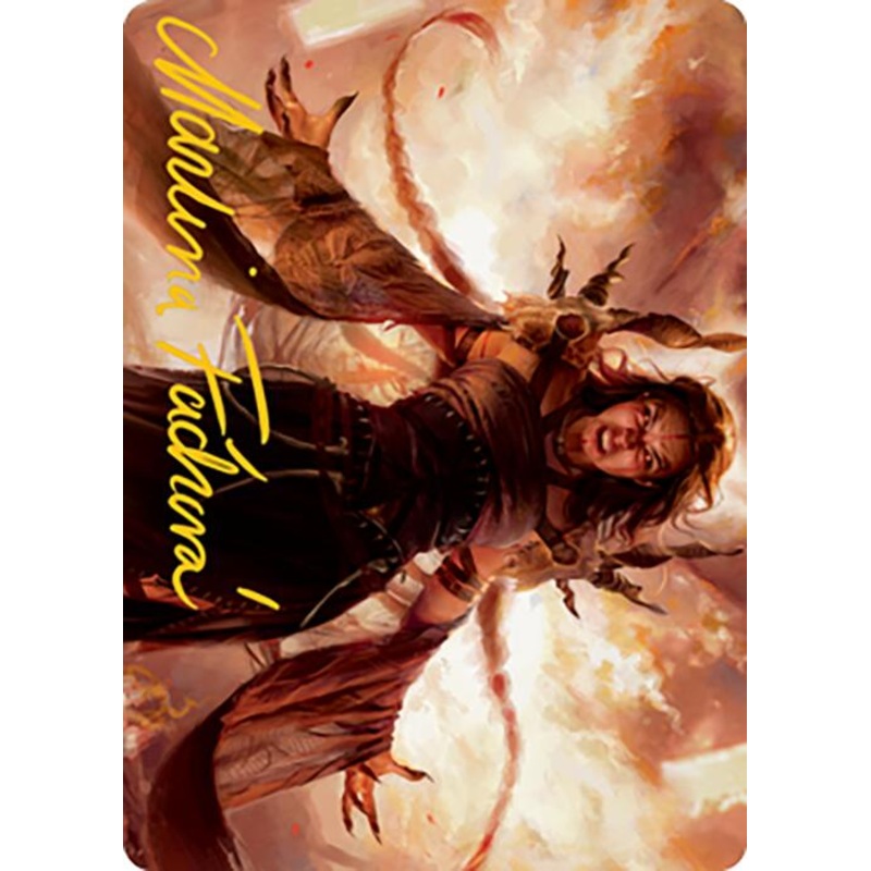 Dragon's Rage Channeler Art Card (Gold-Stamped Signature) [Modern Horizons 2 Art Series]
