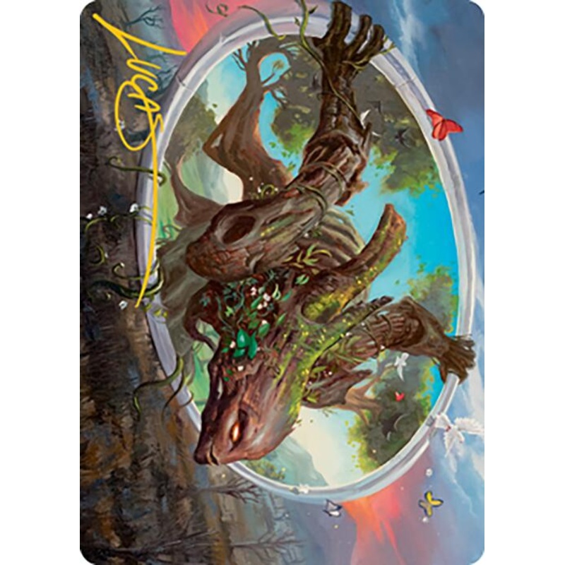 Gaea's Will Art Card (Gold-Stamped Signature) [Modern Horizons 2 Art Series]