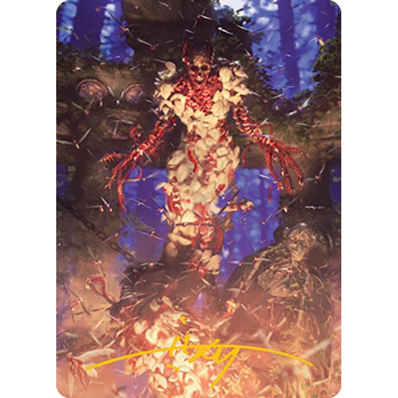 Grist, the Hunger Tide Art Card (55) (Gold-Stamped Signature) [Modern Horizons 2 Art Series]