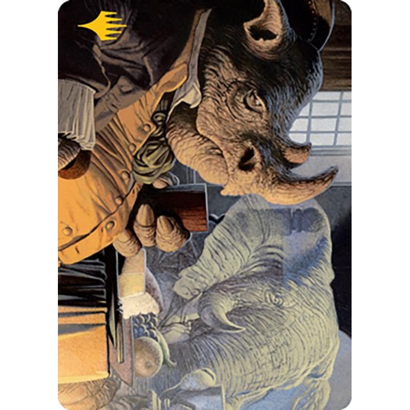 Late to Dinner Art Card (Gold-Stamped Signature) [Modern Horizons 2 Art Series]