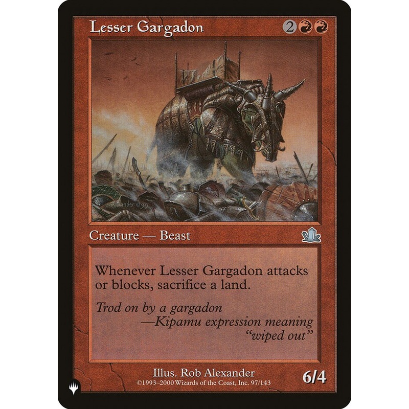 Lesser Gargadon [The List]
