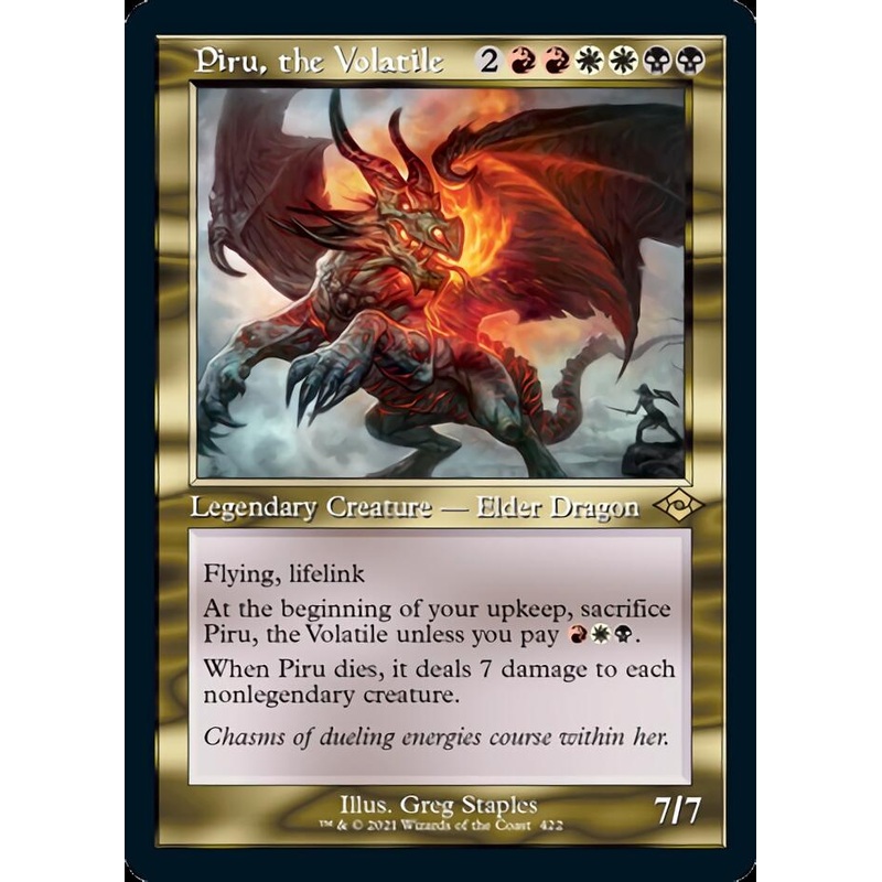 Piru, the Volatile (Retro Foil Etched) [Modern Horizons 2]