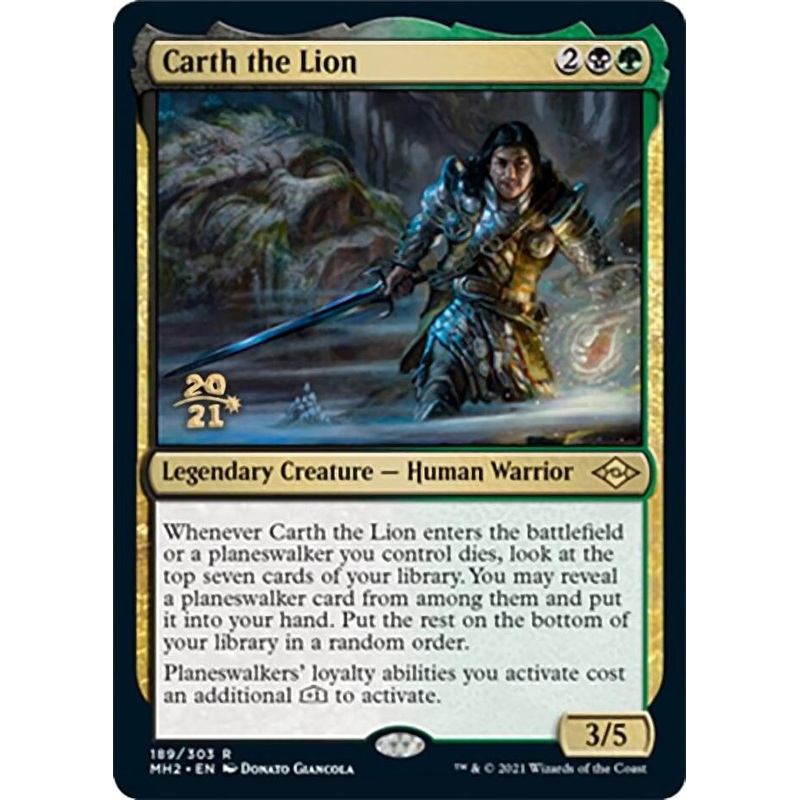 Carth the Lion [Modern Horizons 2 Prerelease Promos]
