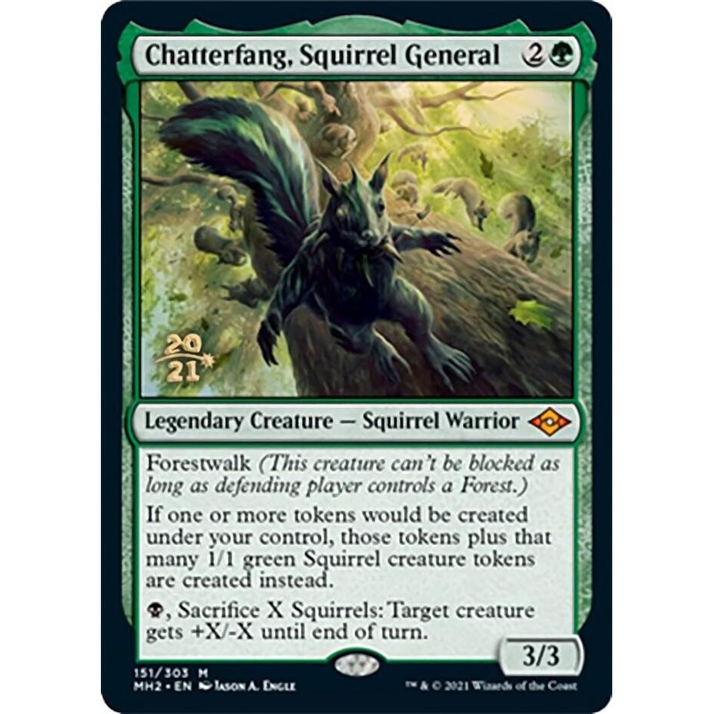 Chatterfang, Squirrel General [Modern Horizons 2 Prerelease Promos]