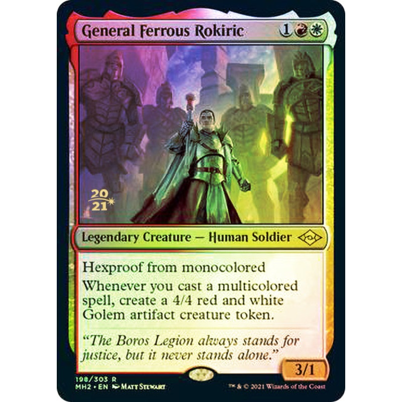 General Ferrous Rokiric [Modern Horizons 2 Prerelease Promos]