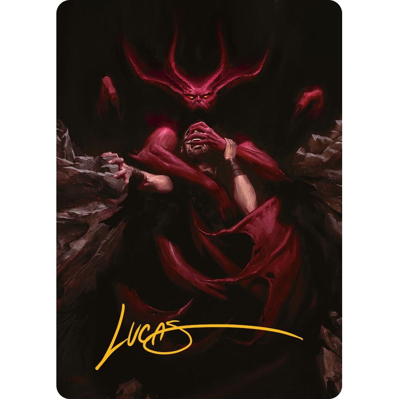 Infernal Grasp Art Card (Gold-Stamped Signature) [Innistrad Remastered Art Series]